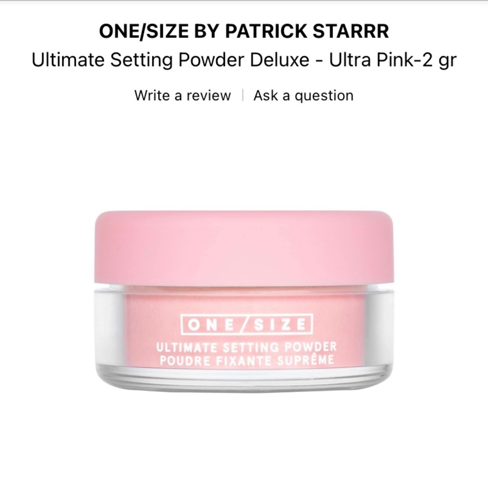 One/Size by Patrick Starrr Ultimate Blurring Setting Powder Set Deluxe Mini